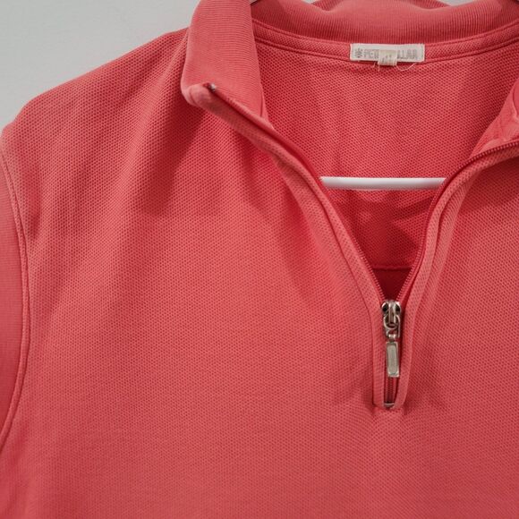 Peter Millar Mens Sweater Vest Size XL Coral Pink Golf Course Academia - Picture 4 of 6